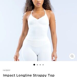 White Fitted Sleeveless Bustier Camisole
